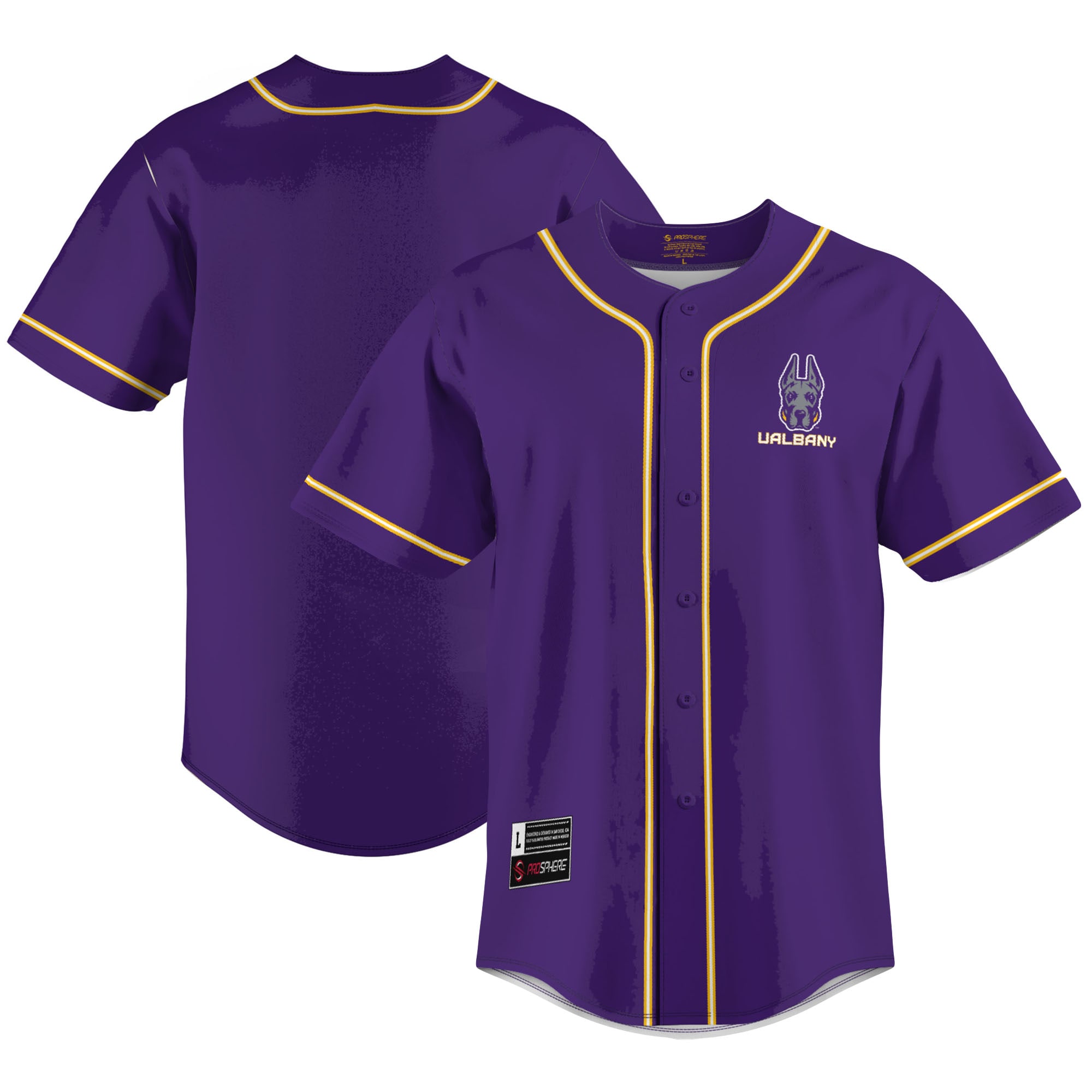 [NJP] UAlbany Great Danes GameDay Greats Lightweight Baseball Jersey - Purple