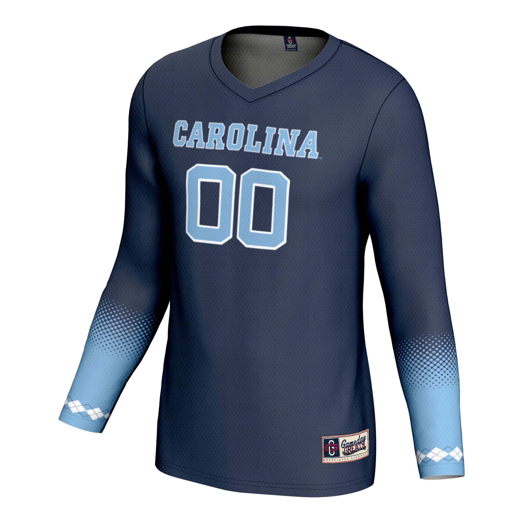 [NJP] North Carolina Tar Heels GameDay Greats Unisex Pick-A-Player NIL Women's Volleyball Lightweight Jersey - Navy