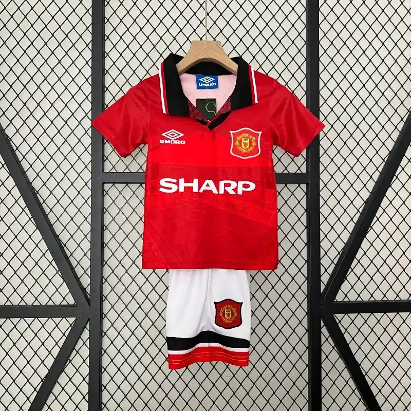 Cheap 1994-1996 Kids Manchester United Jersey retro kit