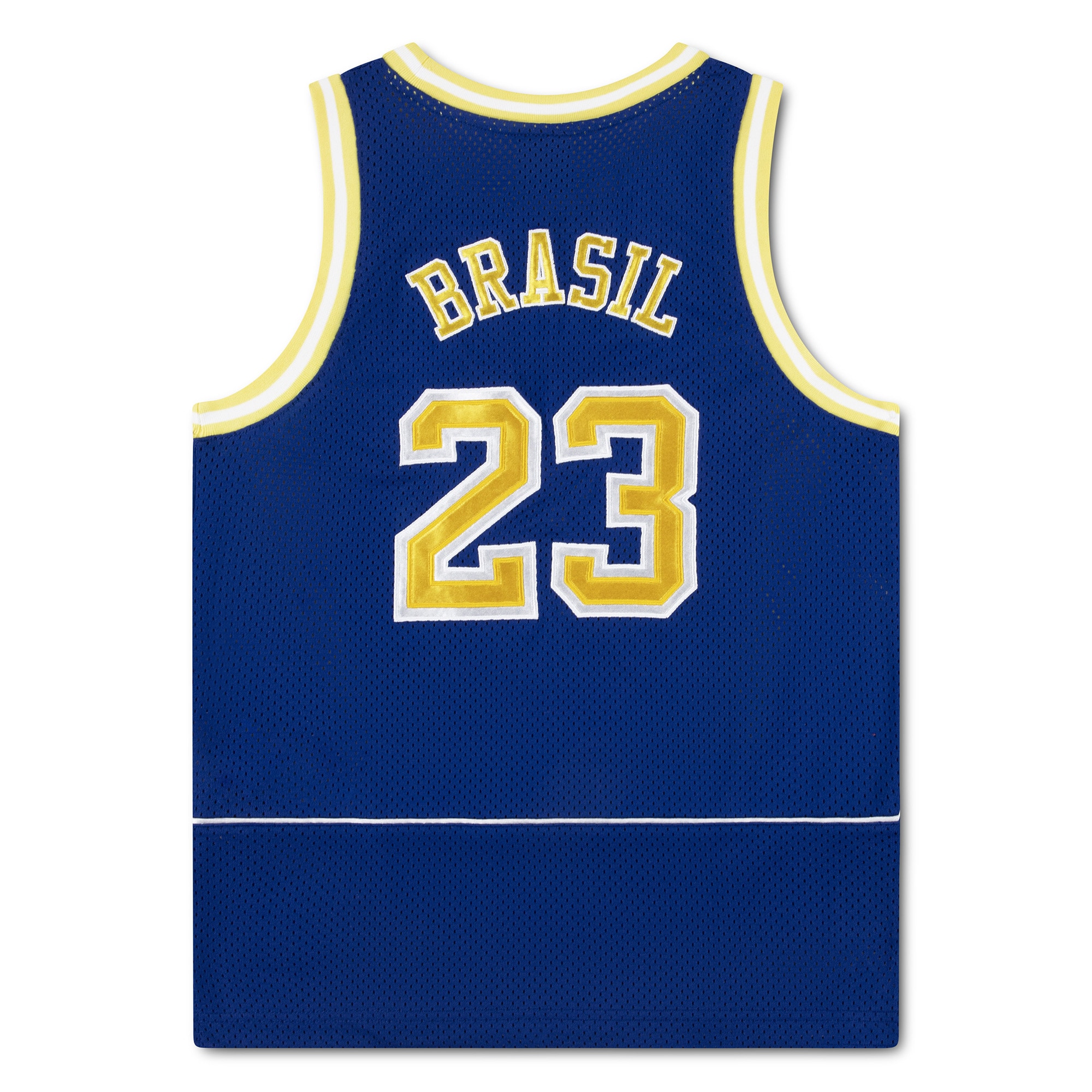 [SJH] Brazil National Team Youth Mesh Basketball Fashion Jersey - Royal
