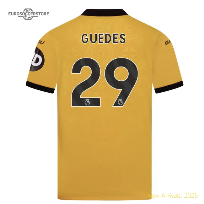 2025-2026 Wolves Home Shirt (Kids) (Guedes 29)