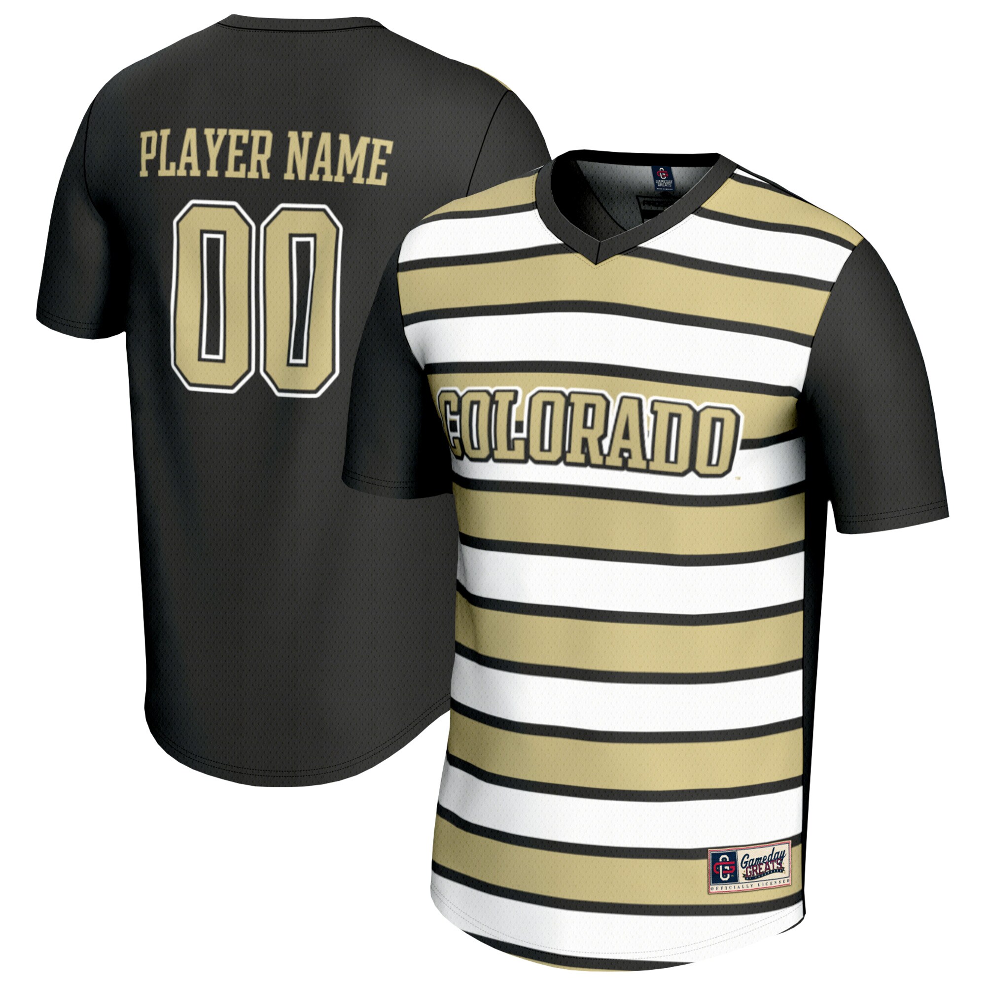 [LK] Colorado Buffaloes GameDay Greats Unisex NIL Pick-A-Player Collegiate Women's Soccer Lightweight Fashion Jersey - Black