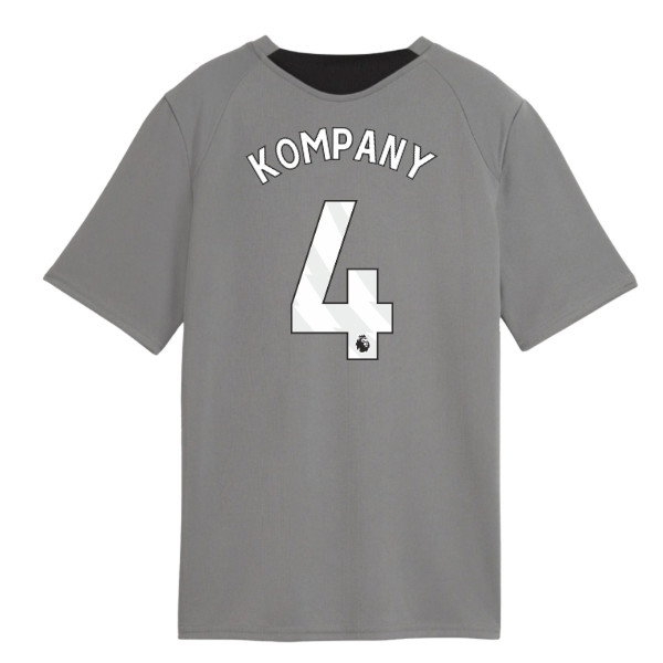 Man City Training Jersey (Cast Iron) - Kids (Kompany 4) – Kids Youth Stadium Apparel (2026/2027)