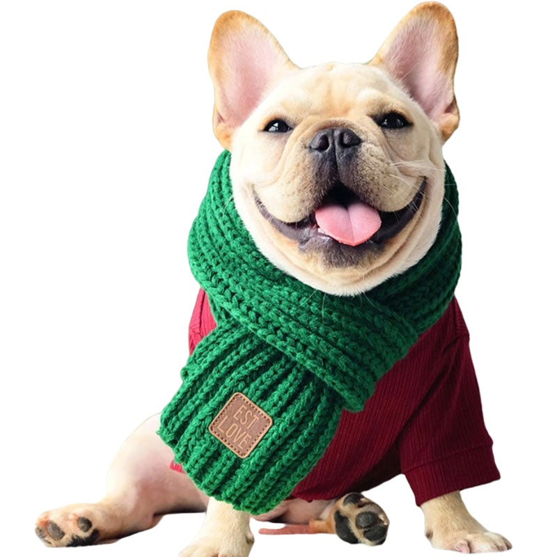 Winter Scarf for French Bulldog