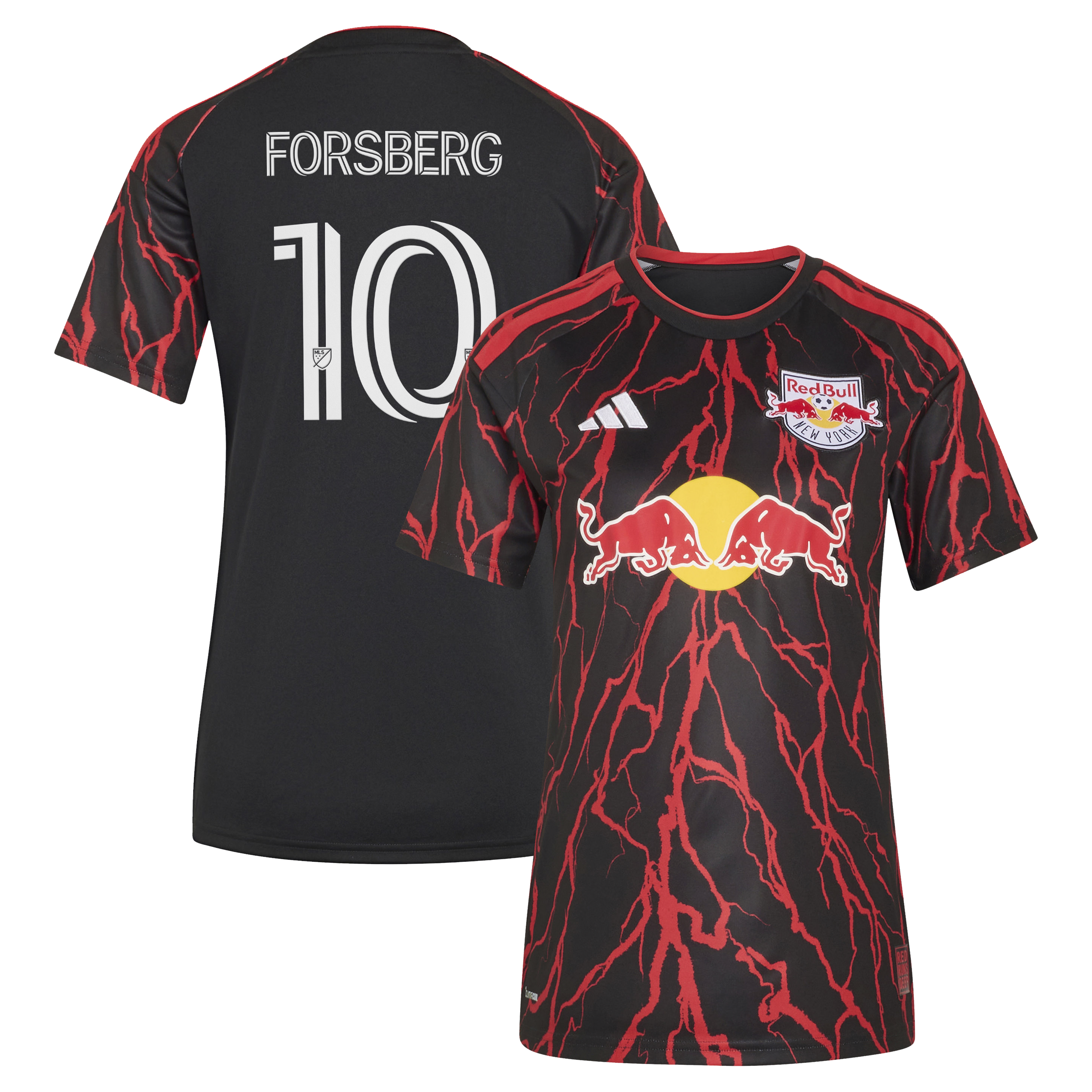 [JED] Youth Emil Forsberg New York Red Bulls Women's 2026 The Rooted Kit Replica Jersey - Black