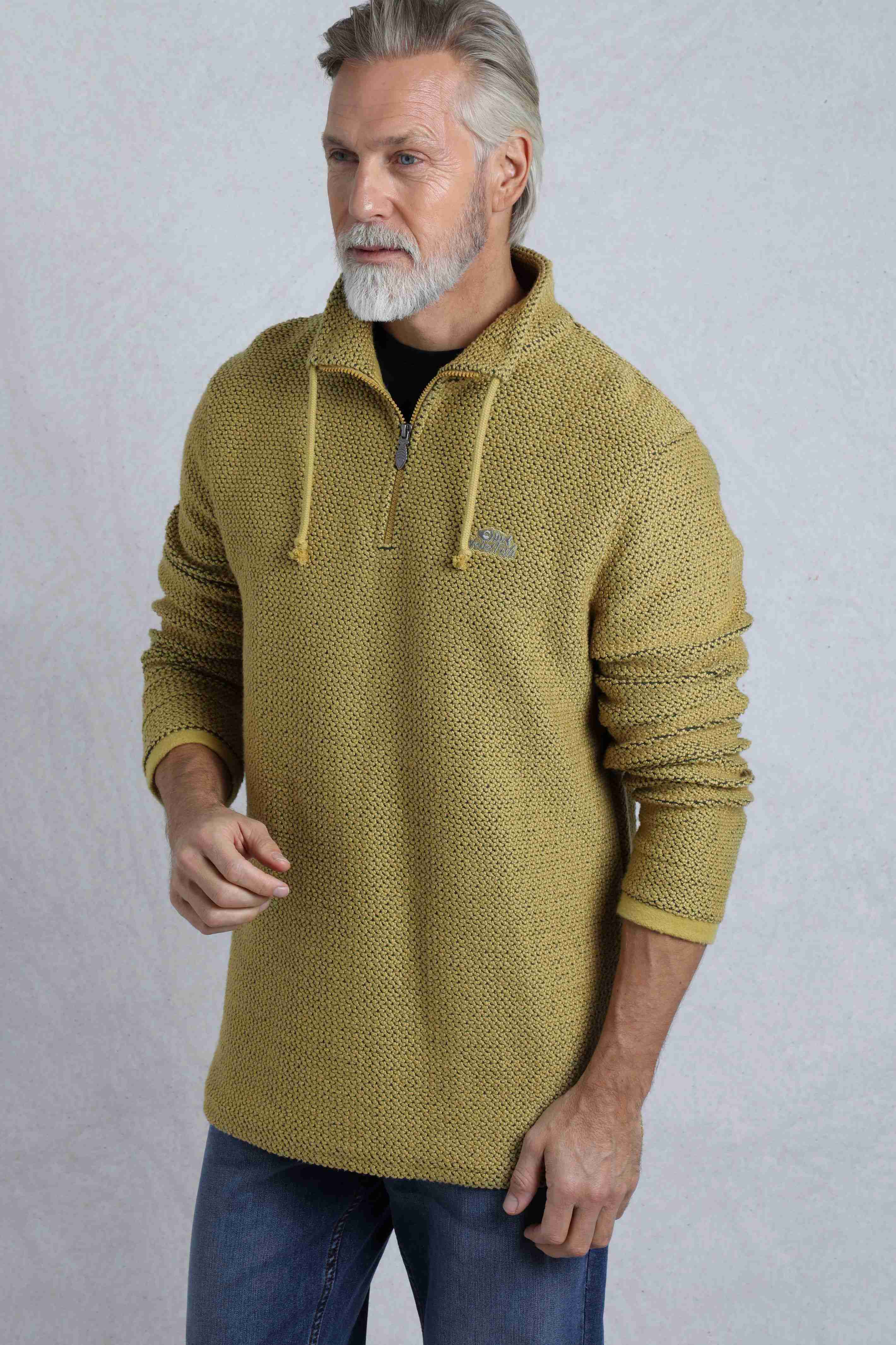 Cruiser 1/4 Zip Macaroni Sweatshirt Antique Moss