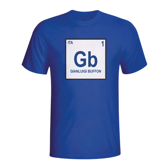 Gianlugi Buffon Italy Periodic Table T-Shirt (Blue) - Kids