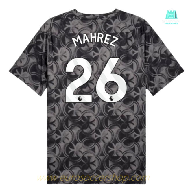 2025-2026 Man City Warm Up Jersey (Black) (Mahrez 26)