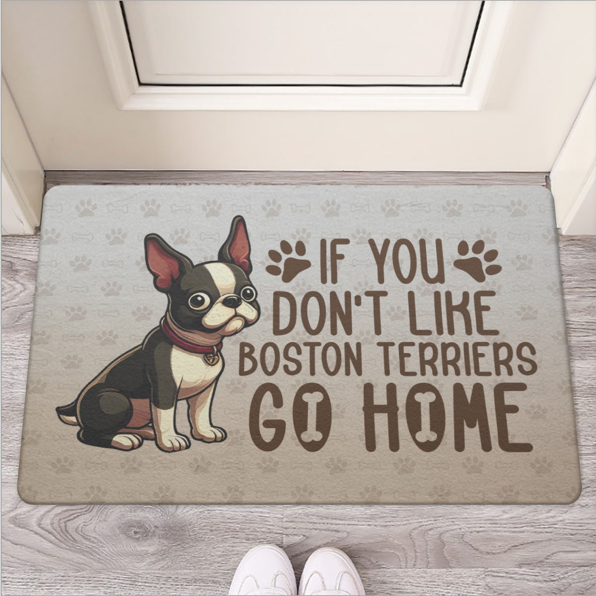 Dallas - Non-slip Door Mat For Boston Terrier Lovers Winter Wear