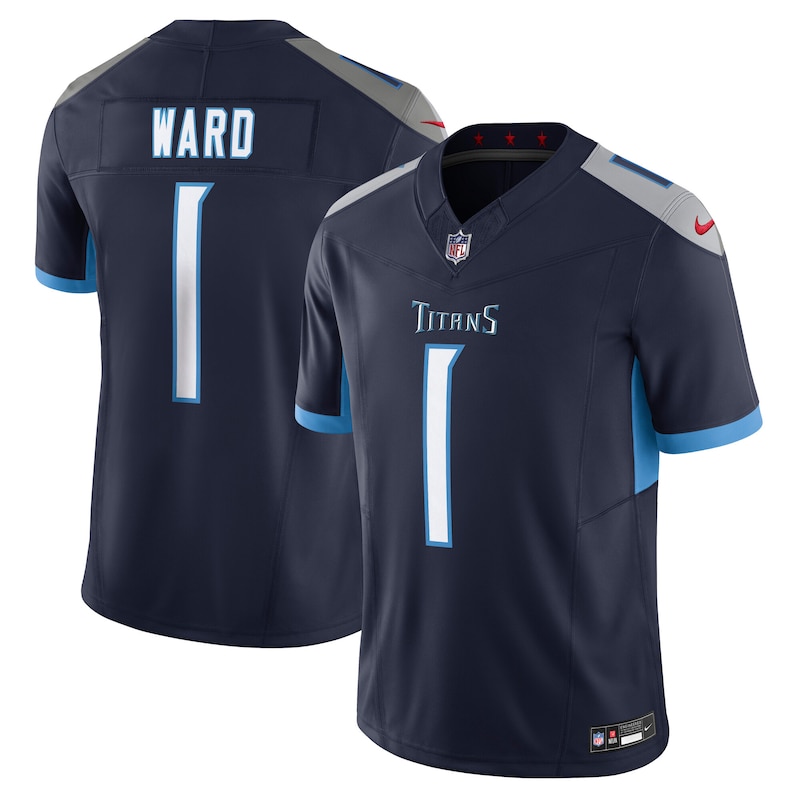 None Cameron Ward TEN Titans Energetic Official Jersey Game Day Wear