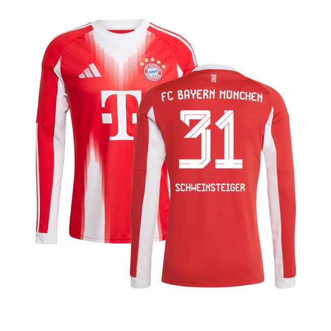 2025-2026 Bayern Home Soccer Jersey (Schweinsteiger 31)