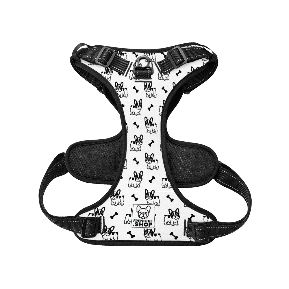 No-pull French Bulldog Dog Harness Paw Protection | Vet-recommended
