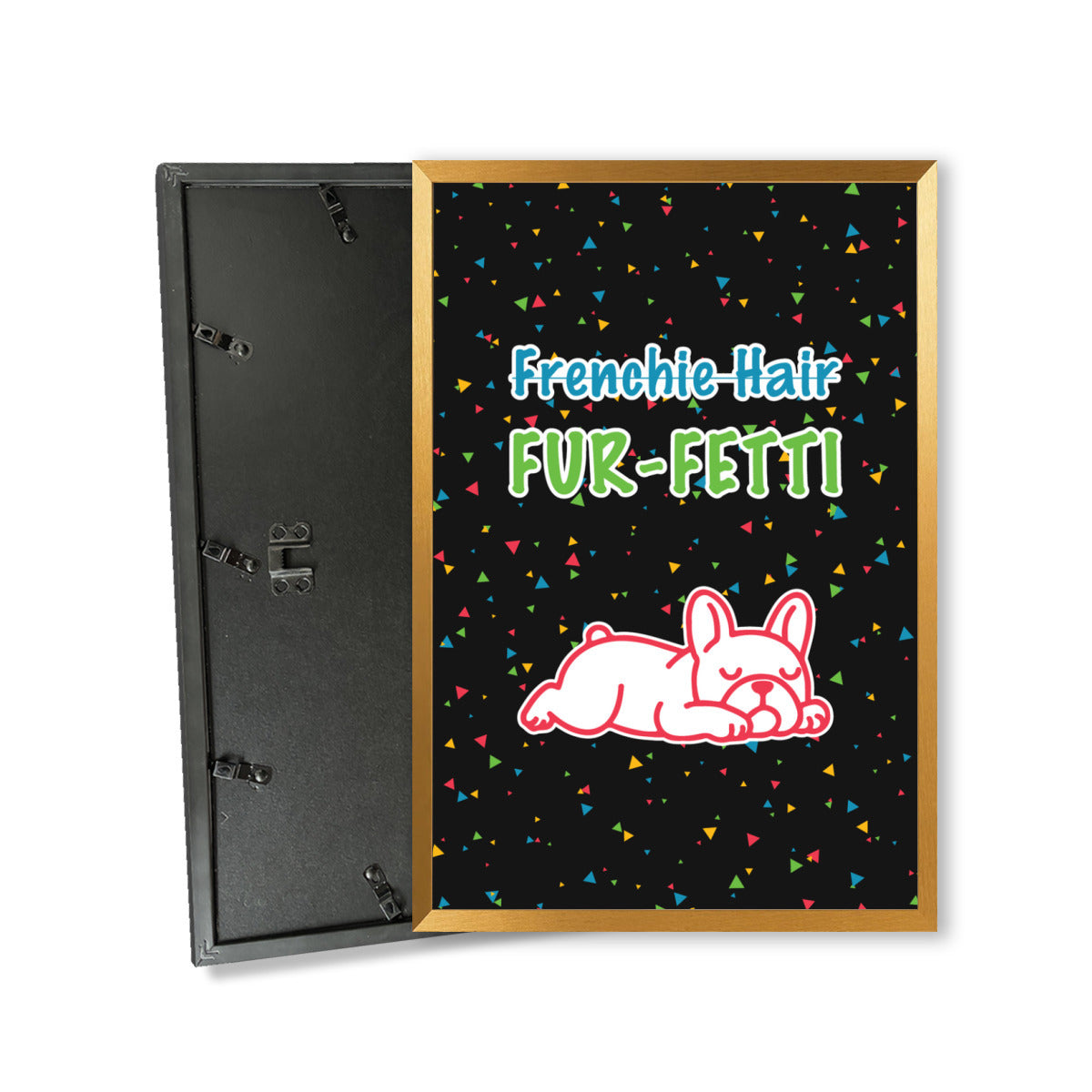 Fashion-Forward Fur-fetti - Vertical Framed Poster • Wall Decoration ...