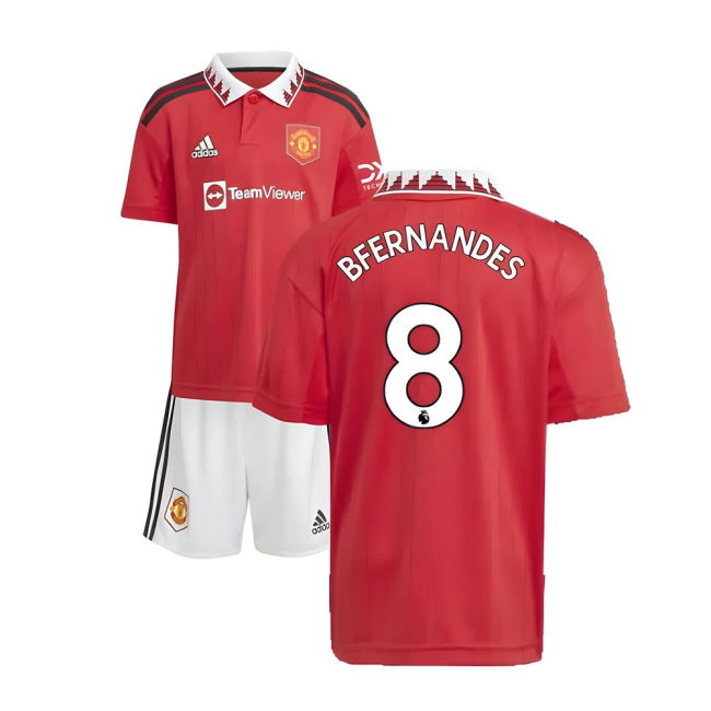 Pro-Grade Man Utd FERNANDES 8 2022 2022-2023 Man Utd Home Mini Kit ...