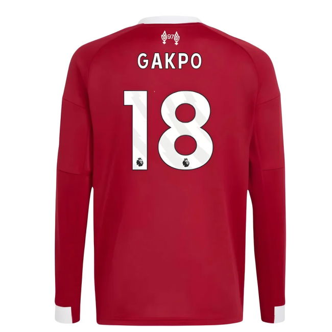 Gakpo 18 Fan Quality Liverpool Home Fan Jersey (Kids)