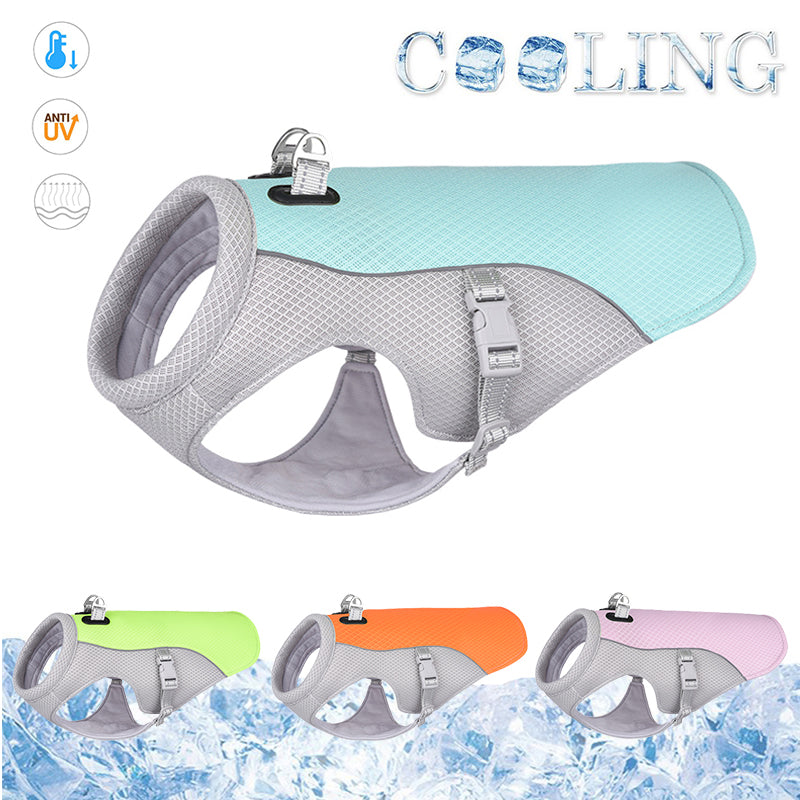 Summer Cooling Vest Heat Resistant Breathable Sun-proof Paw Protection