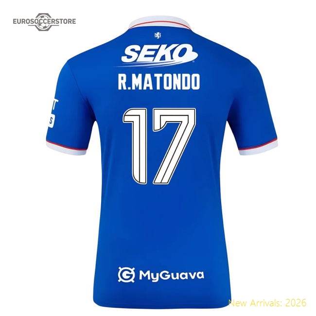 2025-2026 Rangers Home Shirt (Kids) (R.Matondo 17)