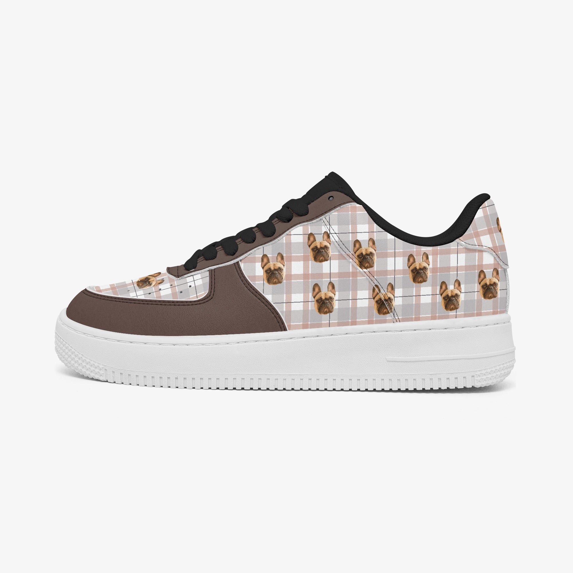 Personalized Low-top Leather Sneakers For Dog Lovers | Premium Quality