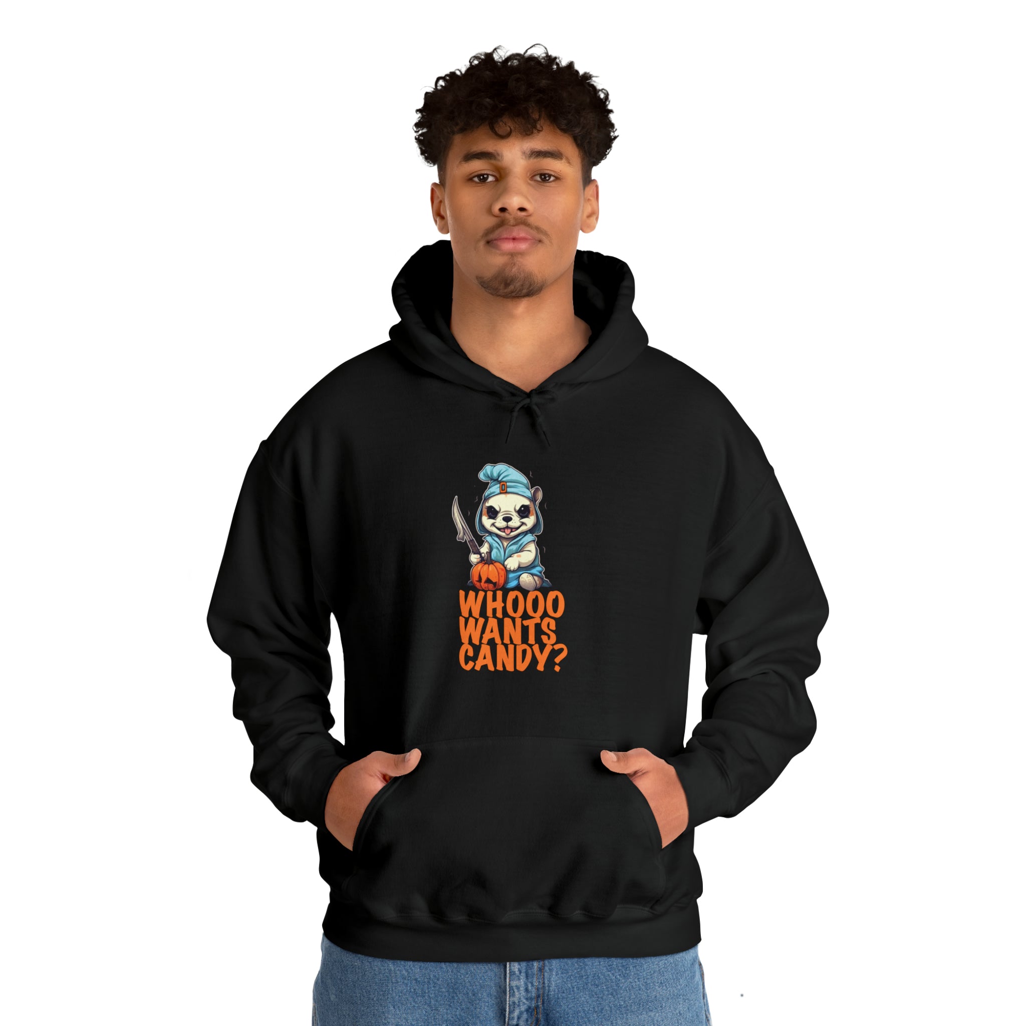 Cozy Stylish Whoo Wants Candy Halloween Unisex Hoodie for Daily Life