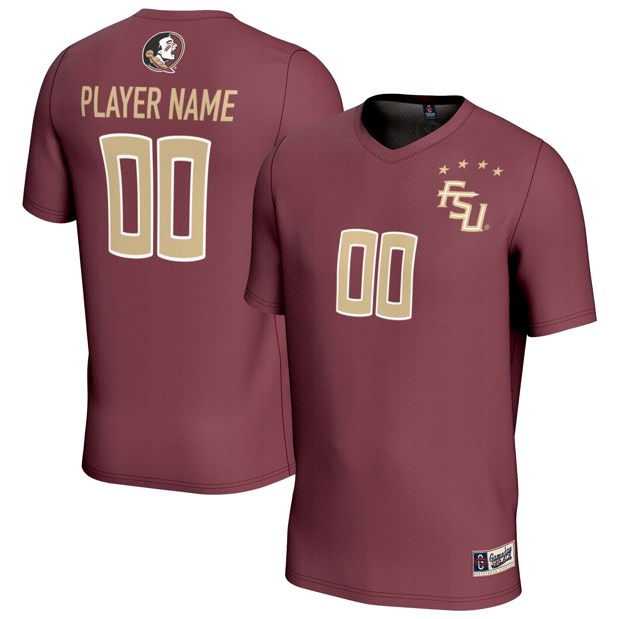 [DDG] Florida State Seminoles GameDay Greats Youth NIL Pick-A-Player Lightweight Collegiate Women's Soccer Fashion Jersey - Garnet
