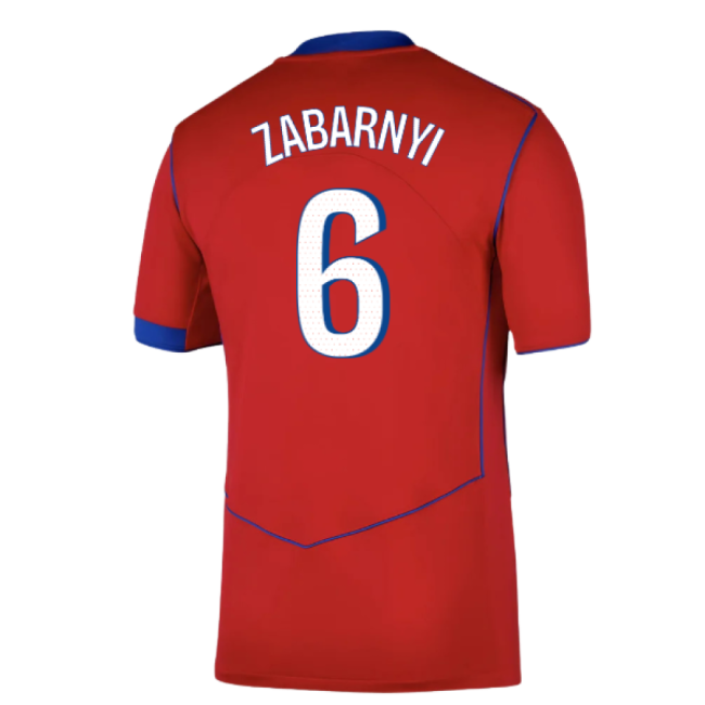 Authentic Best-Selling 2025-2026 Psg Third Shirt (Zabarnyi 6)