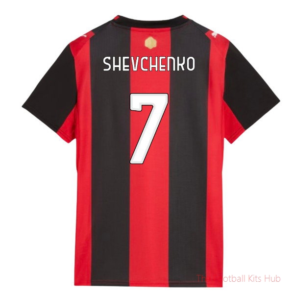 Team AC Milan 2026-2027 Home Shirt (Womens) (Shevchenko 7)