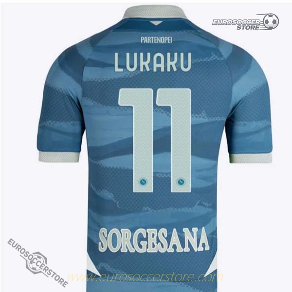 Napoli's Fourth Jersey for the 24-25 Season with LUKAKU's Number 11