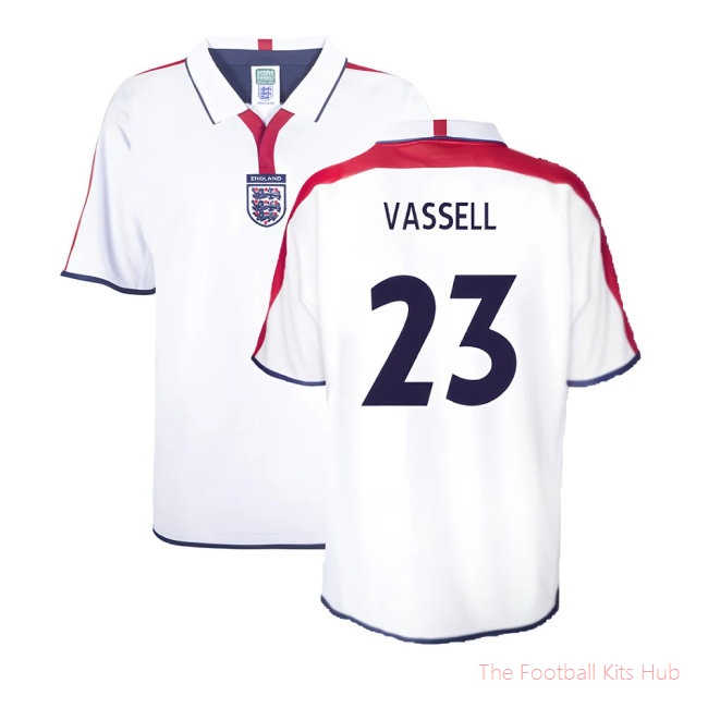 England 2004 Retro Football Shirt (Vassell 23)