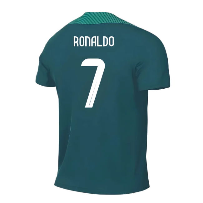 2024-2025 Portugal Dri-FIT Strike Training Shirt (Green) - Kids (Ronaldo 7)