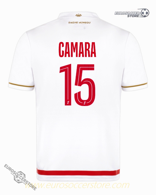 AS Monaco 25-26 Season Home Football Jersey - CAMARA #15