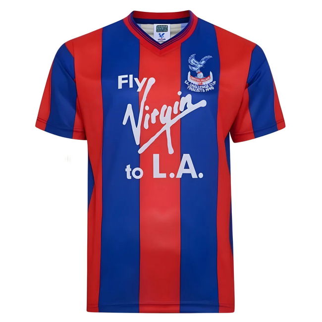 Score Draw Crystal Palace 1990 FA Cup Final Retro Football Jersey
