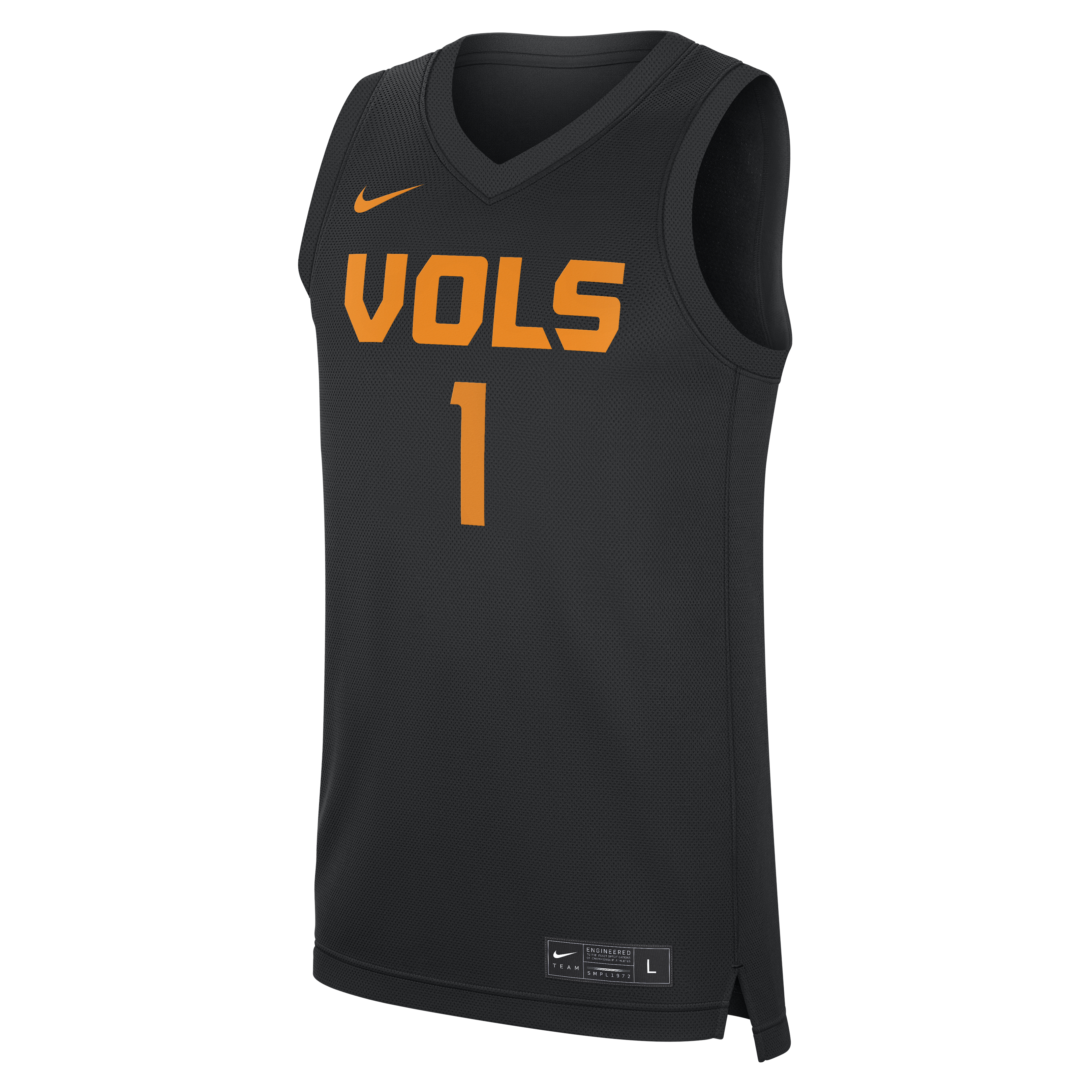 [DDG] Tennessee Volunteers #1 Replica Basketball Jersey - Black