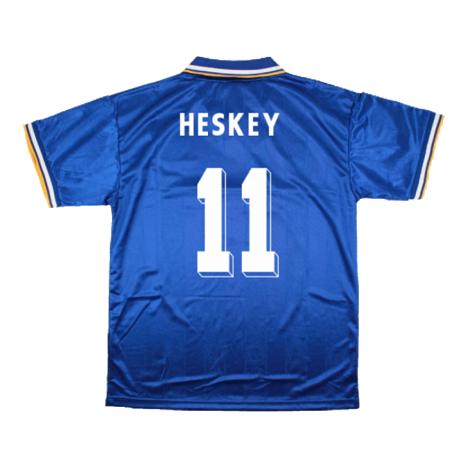 1995 Leicester City Home Retro Shirt (heskey 11) - Authentic Design