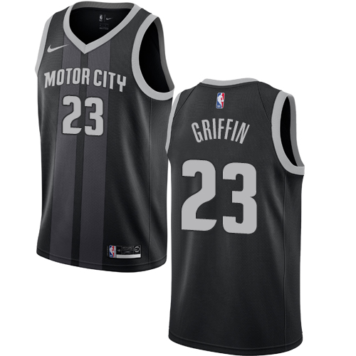 Nike Detroit Pistons #23 Blake Griffin Black NBA Swingman City Edition 2018/19 Jersey Mens