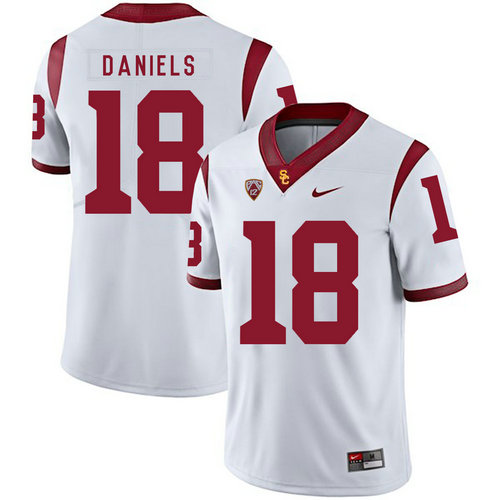 Men's None White 2024 embroidered None #18 durabl Jersey performance