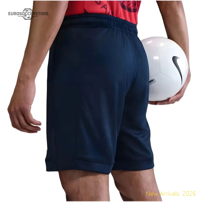 Match-Day Official 2025-2026 Psg Home Football Shorts (Navy)