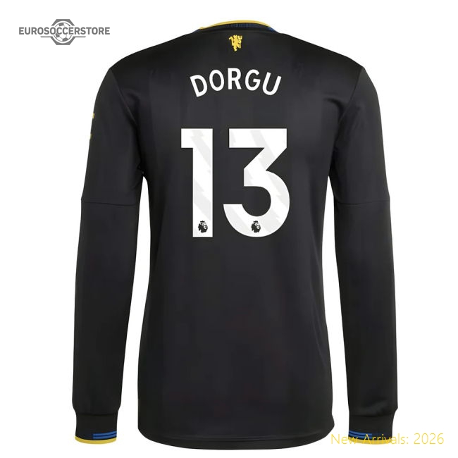 2025-2026 Man Utd Long Sleeve Third Top (Dorgu 13) Player Replica