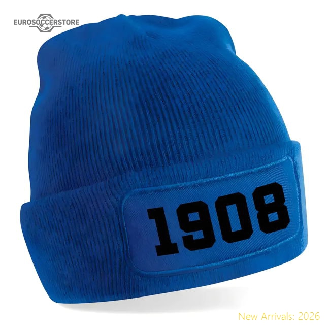 Popular Top-Quality Milan 1908 Football Beanie Hat (Blue)