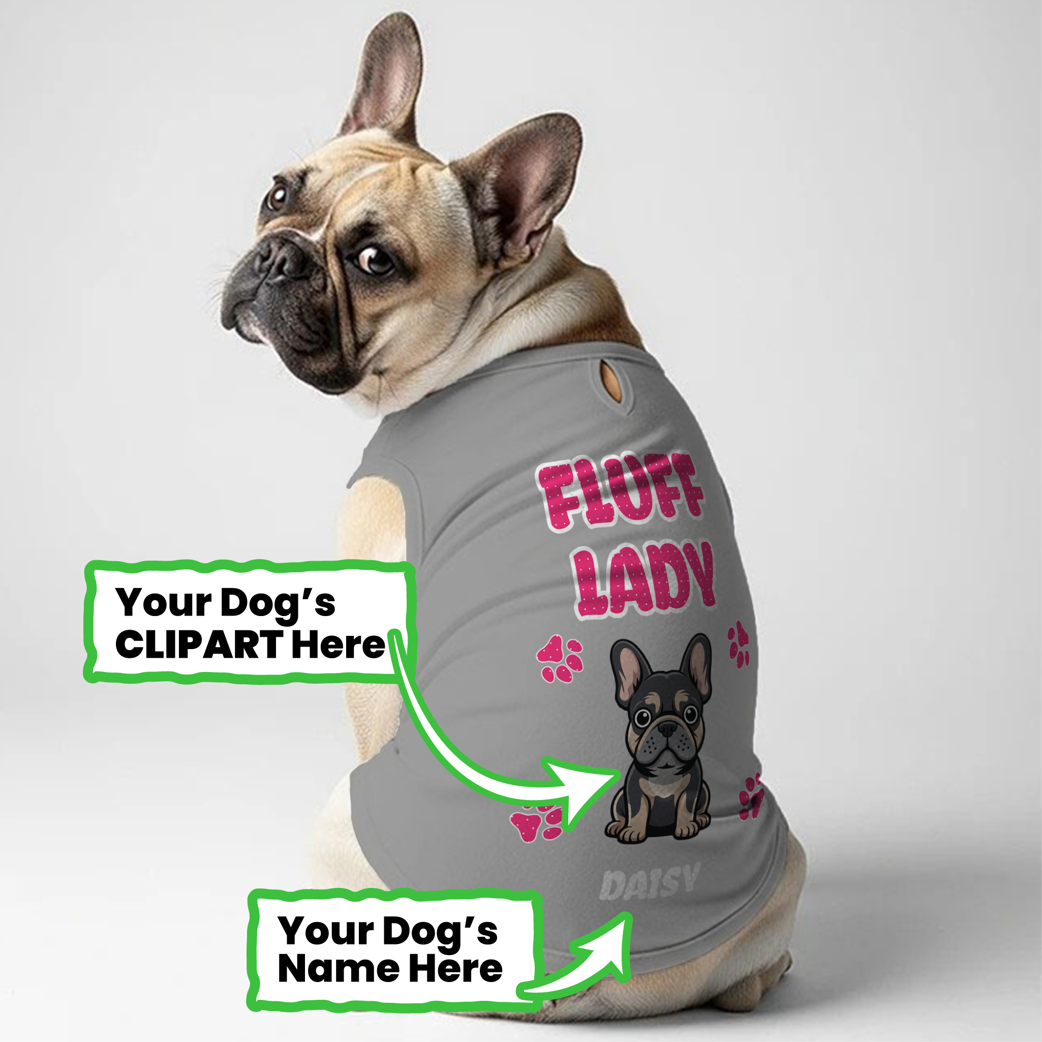 Custom Dog T-shirt For French Bulldogs For Frenchie Fans | Unique Design