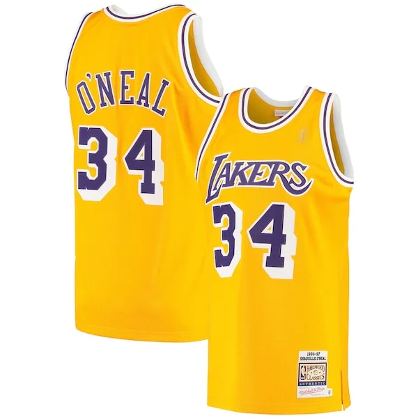 Pro-Grade Shaquille O'Neal LAL NBA Jersey - Team Colors -
