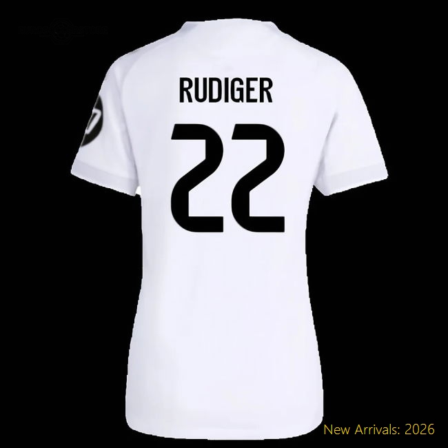 Real Madrid 2024-25 Home Fan Version For Women (Rudiger Football Shirt