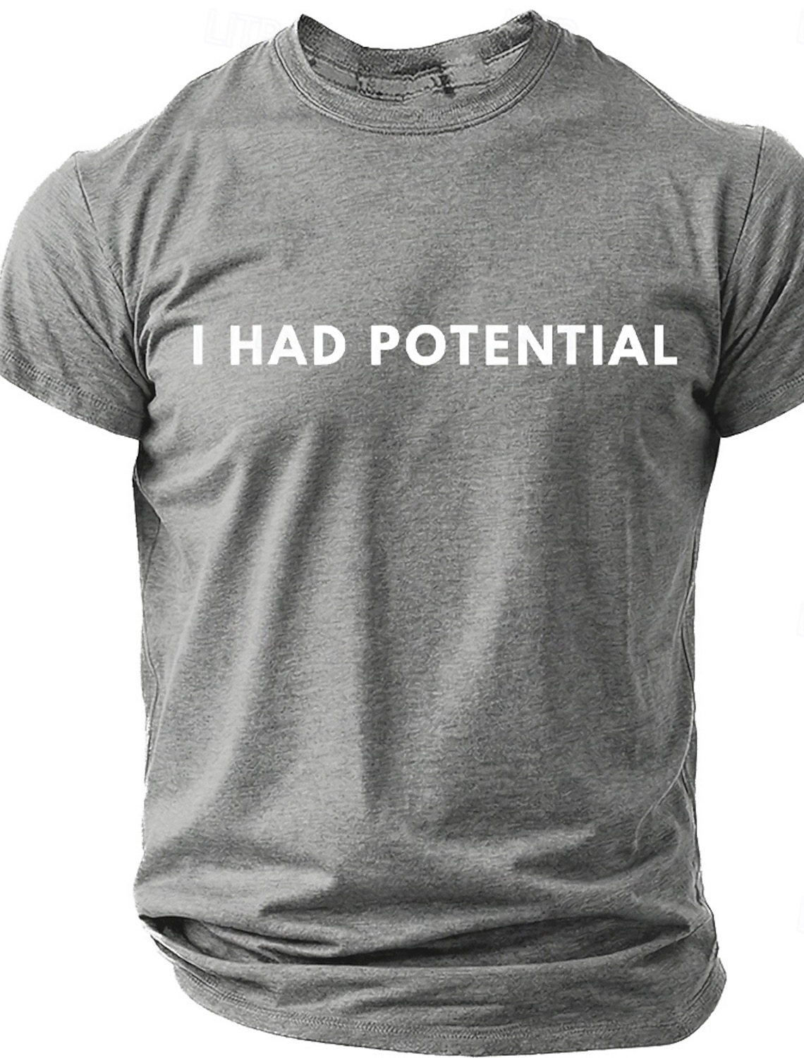 Men's I Had Potential Funny Sarcastic Quote Minimalist Meme T Shirt Graphic Regular Fit Gifted Child Burnout Humor Casual Daily Designer Clothing Apparel S M L XL XXL XXXL