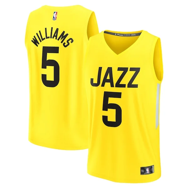 Cody Williams UTA Fast Break Jersey - modern superior - Yellow