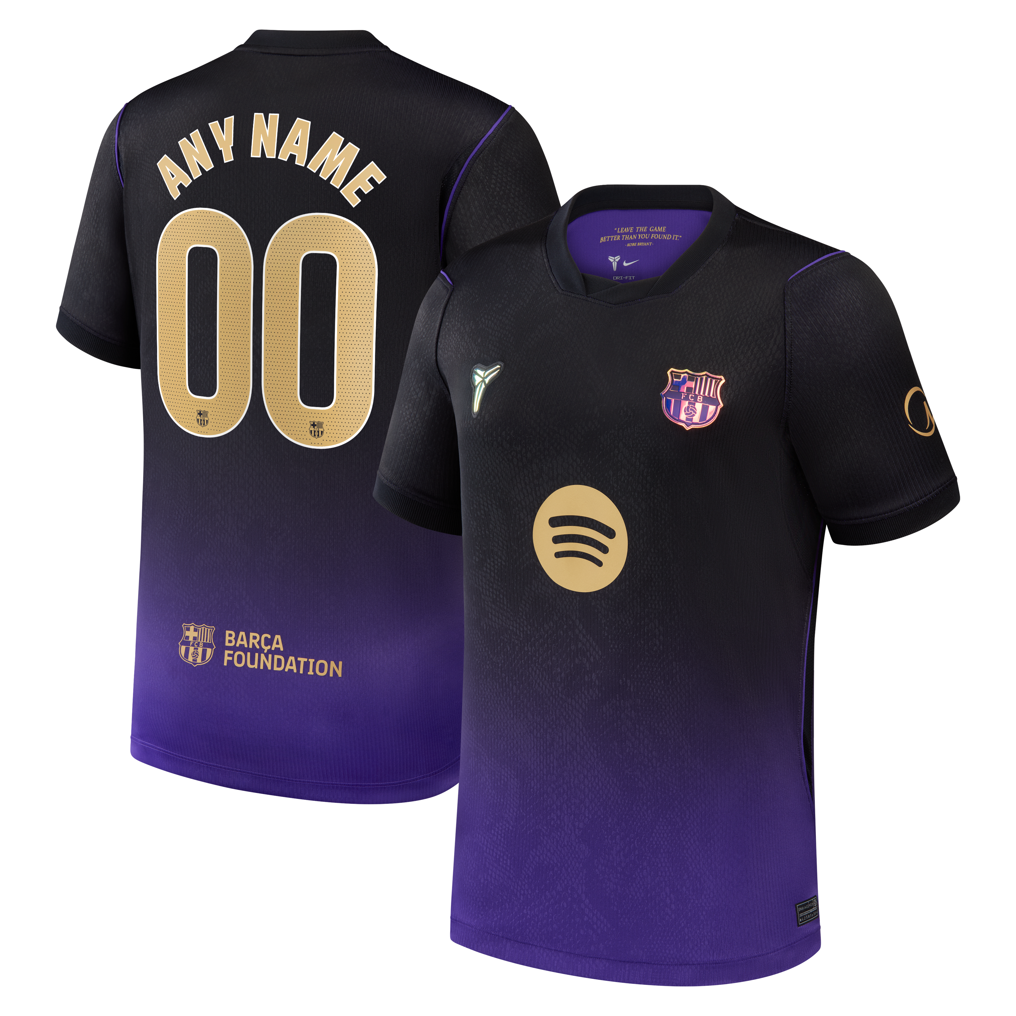 [SJH] Barcelona Youth 2026/27 Away Stadium Replica Custom Jersey - Purple