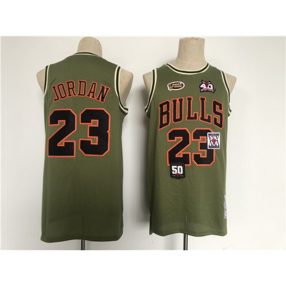 Pro Grade Chicago Bulls 23 Green Jersey - - Basketball Fan Gear