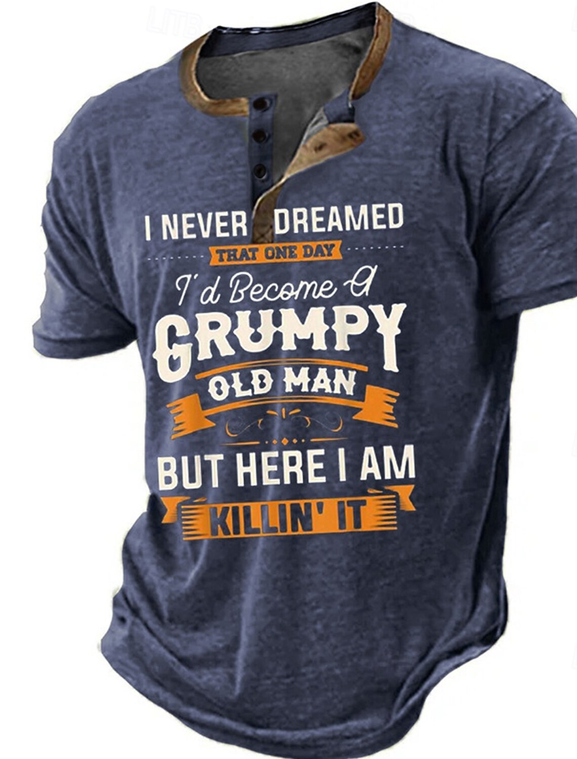 Men's Short Sleeve Graphic T-Shirt with Funny Aging Quote: 