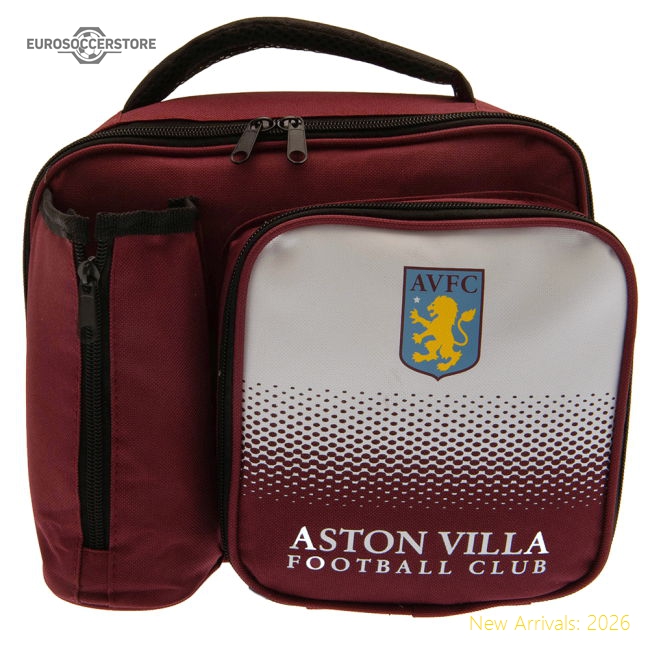 Authentic Aston Villa Fc Fade Lunch Bag - Premium Quality Football