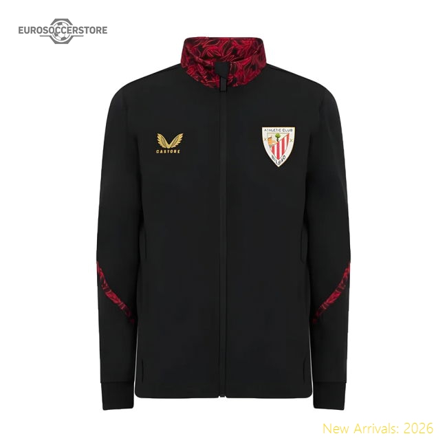 2024-2025 Athletic Bilbao Matchday Anthem Jacket (Black)