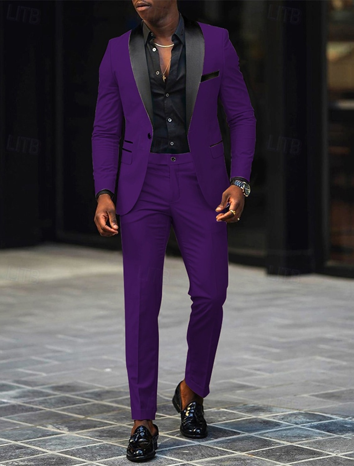 Men's Tuxedos Party Suits Beach Wedding Spring Wedding Pink Burgundy Spring & Summer Suit Shawl Lapel Fashion Casual Patchwork Slim Fit 3 Piece Single Breasted One-button