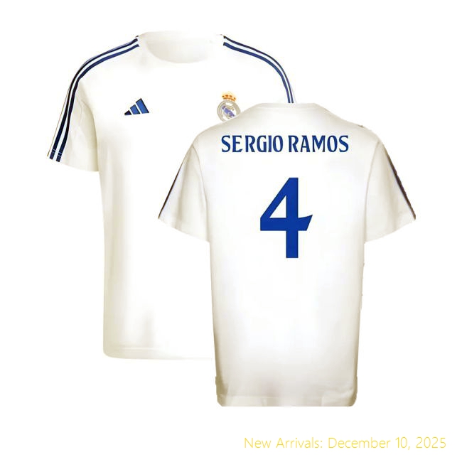 Professional 2024-2025 RM Real Madrid DNA Tee (White) (Sergio Ramos 4)